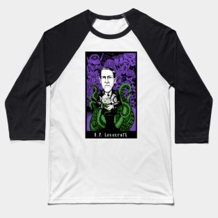 Lovecraft (Color) Baseball T-Shirt